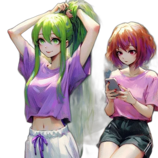 hair, dress, weapon, anime transparent PNG cut-out