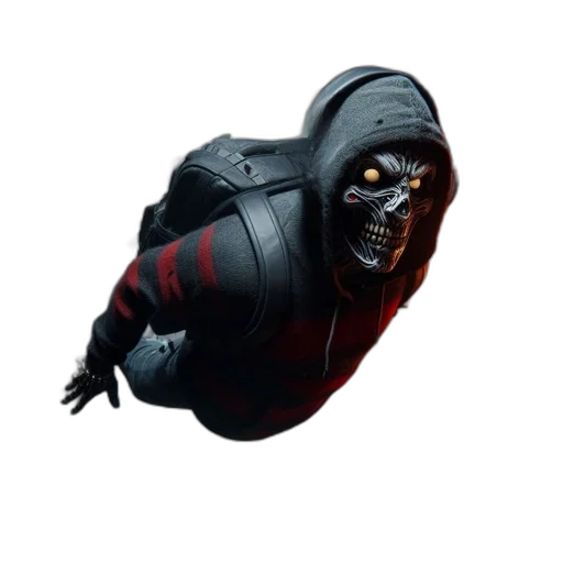 mask, creature, face, jacket transparent PNG cut-out