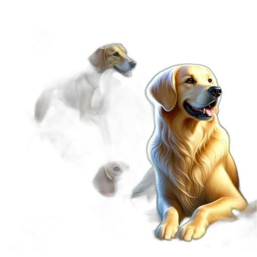 animal, concept art, photorealistic, 3d render transparent PNG cut-out