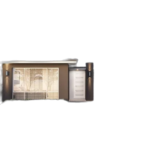 furniture, building, 3d render, earth tones transparent PNG cut-out