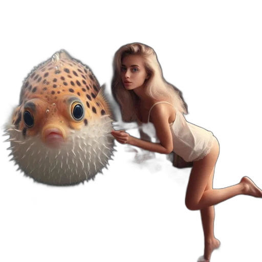 creature, animal, umbrella, hair transparent PNG cut-out