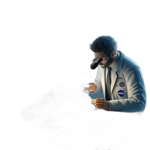 jacket, staff, robot, mask transparent PNG cut-out