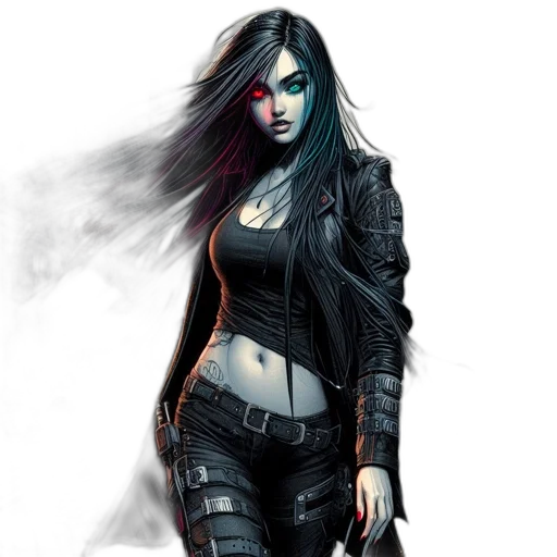 comic book art, concept art, fantasy art, pixel art transparent PNG cut-out
