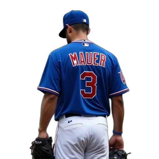 baseball, player, blue, uniform transparent PNG cut-out