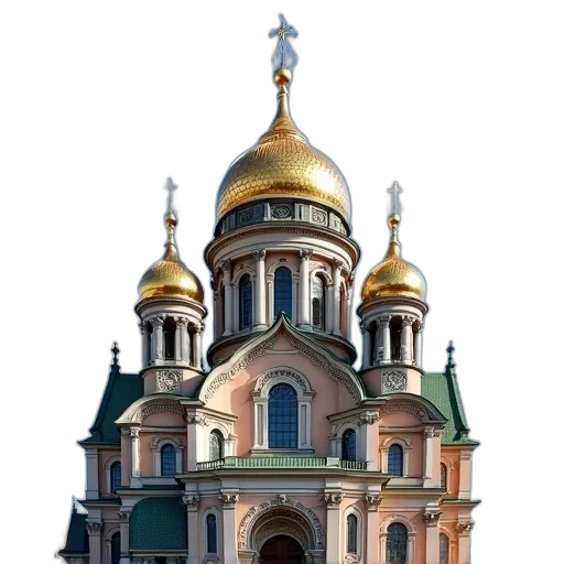 building, crown, hat, 3d render transparent PNG cut-out