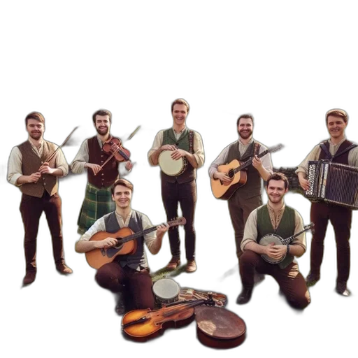 staff, concept art, seven, men transparent PNG cut-out