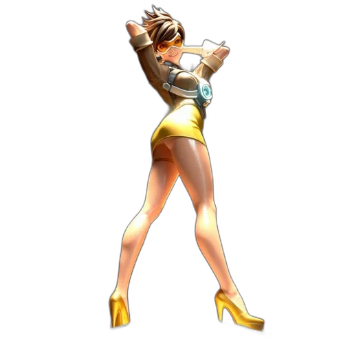 staff, dress, weapon, 3d render transparent PNG cut-out