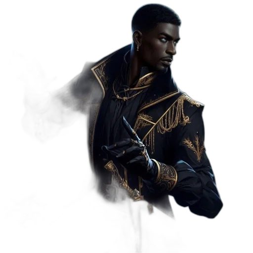jacket, staff, sword, weapon transparent PNG cut-out