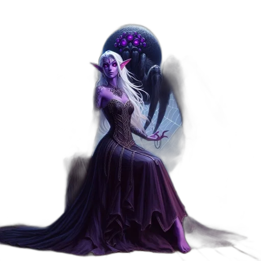 dress, creature, mask, crown transparent PNG cut-out