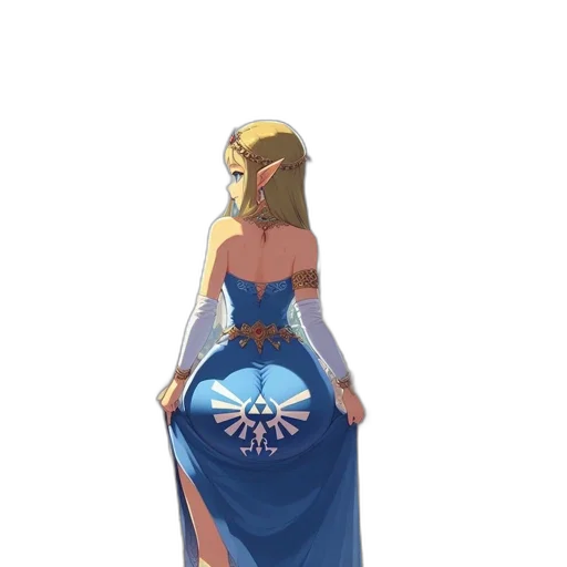 dress, crown, staff, sword transparent PNG cut-out