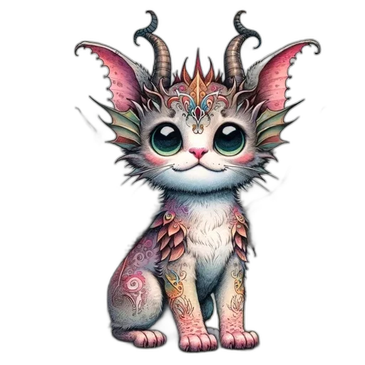 creature, staff, dragon, animal transparent PNG cut-out