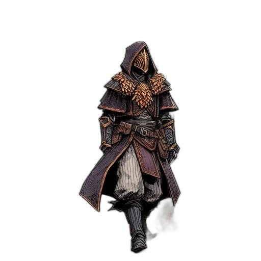 jacket, sword, staff, mask transparent PNG cut-out