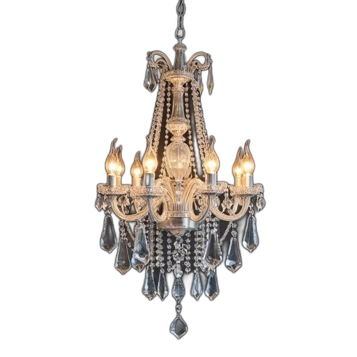 jewelry, 3d render, silver, hanging transparent PNG cut-out