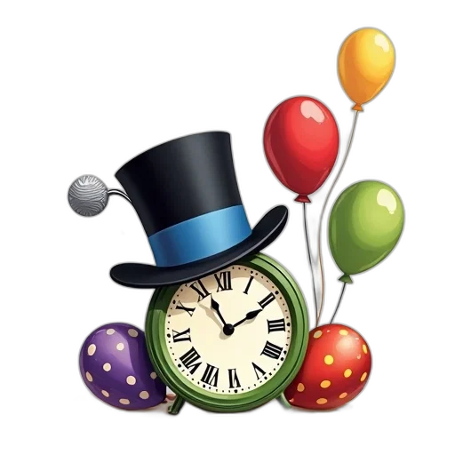 whimsical, illustration, featuring, black transparent PNG cut-out
