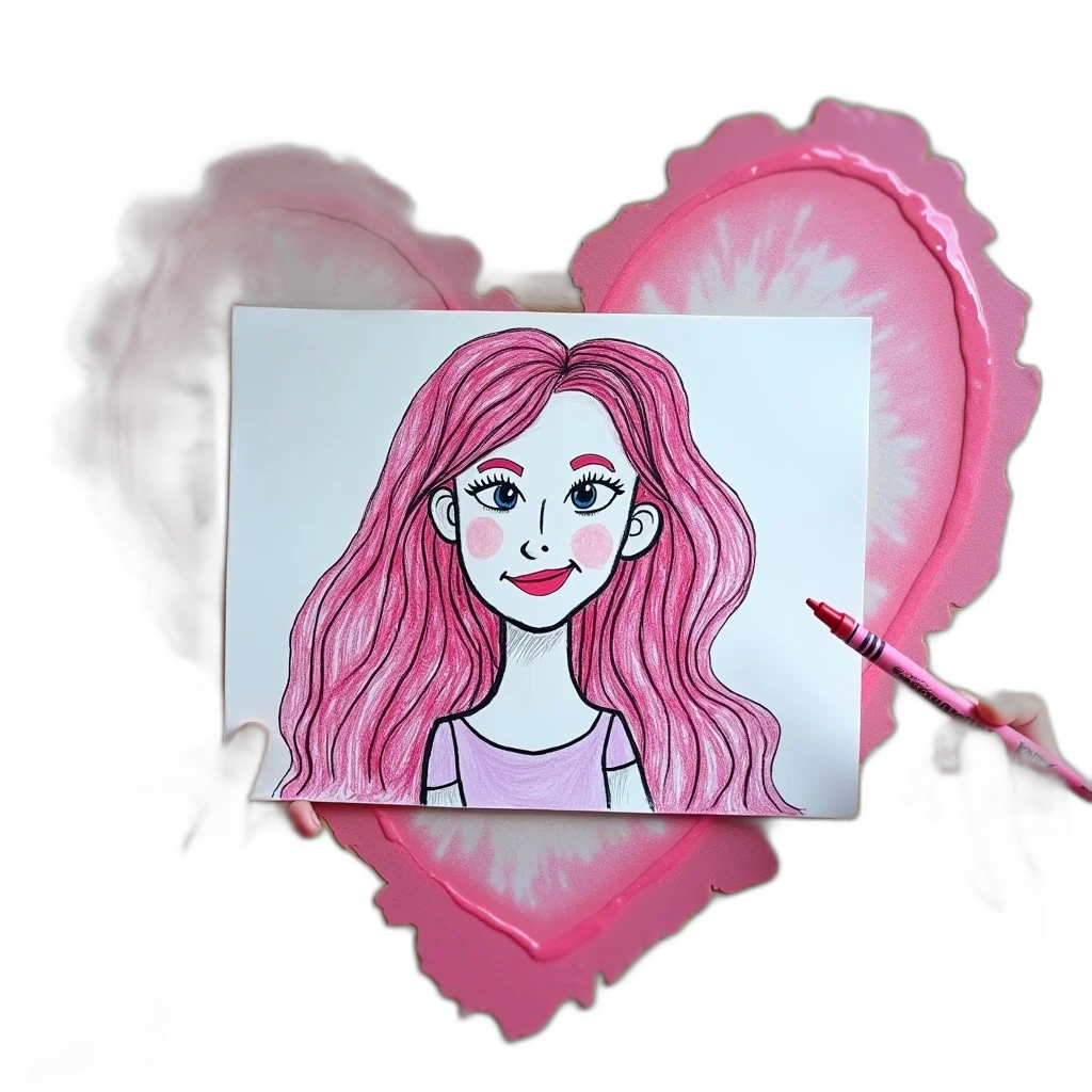 face, flower, cartoon, concept art transparent PNG cut-out