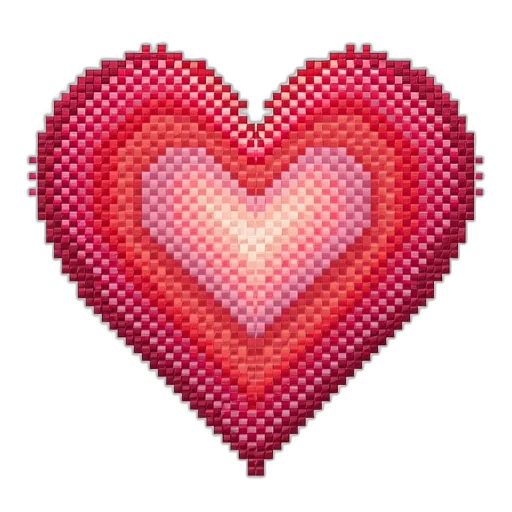 jewelry, pixel art, 3d render, red transparent PNG cut-out