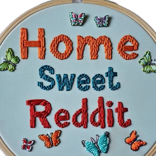 embroidery, hoop, displays, message transparent PNG cut-out