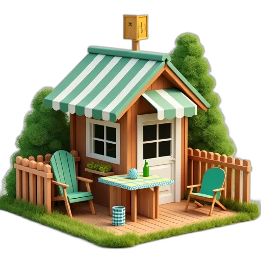 furniture, building, 3d render, concept art transparent PNG cut-out