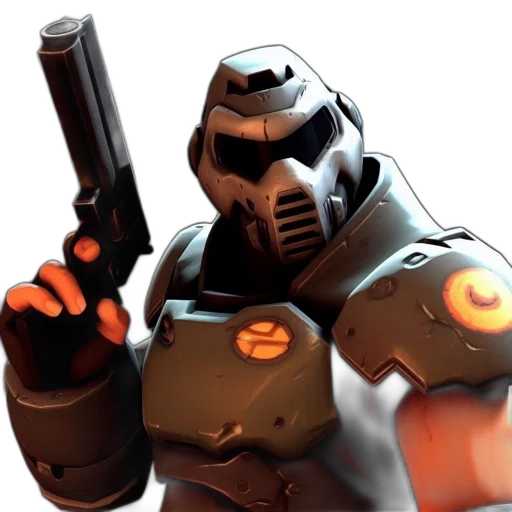 robot, weapon, staff, concept art transparent PNG cut-out