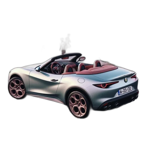 car, 3d render, concept art, serene transparent PNG cut-out