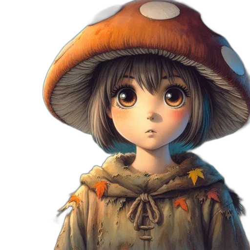 hat, face, jacket, staff transparent PNG cut-out