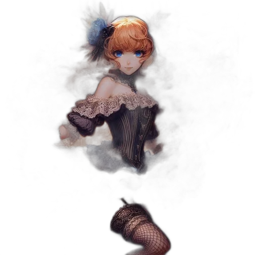 dress, staff, creature, weapon transparent PNG cut-out