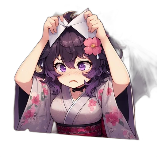 umbrella, dress, dragon, mask transparent PNG cut-out