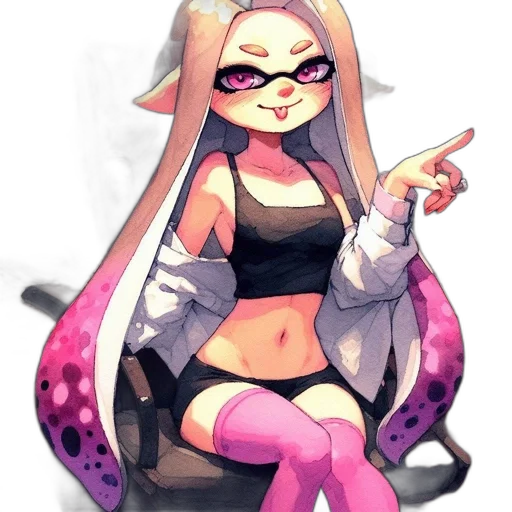 jacket, dress, staff, weapon transparent PNG cut-out