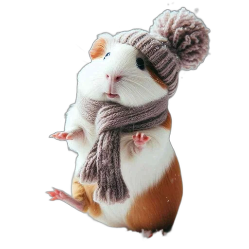 hat, animal, creature, photorealistic transparent PNG cut-out