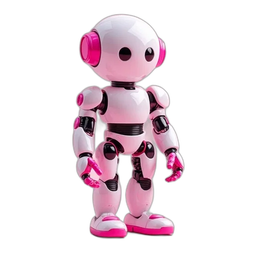 robot, 3d render, concept art, cyberpunk transparent PNG cut-out
