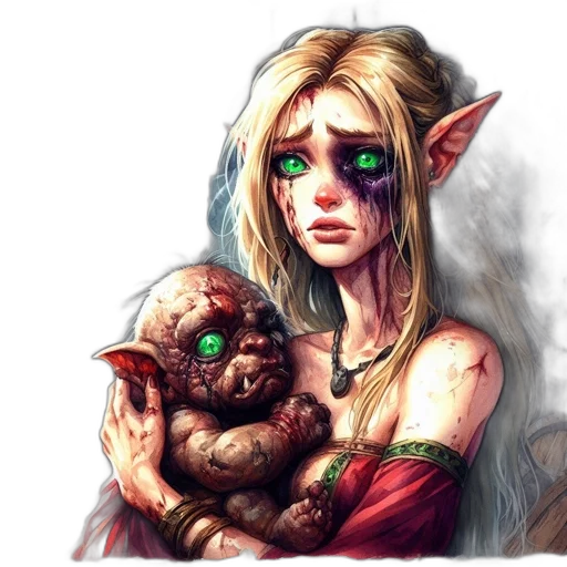face, staff, fantasy art, concept art transparent PNG cut-out