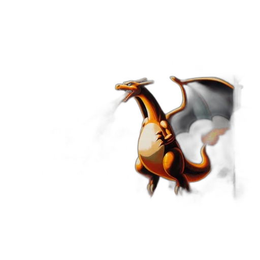 dragon, creature, animal, staff transparent PNG cut-out