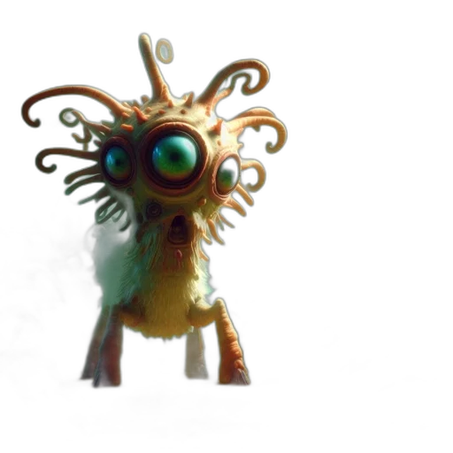 creature, mask, staff, robot transparent PNG cut-out