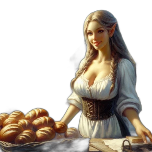 food, dress, jewelry, fantasy art transparent PNG cut-out