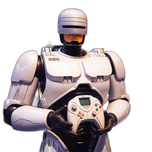 robot, weapon, concept art, pixel art transparent PNG cut-out