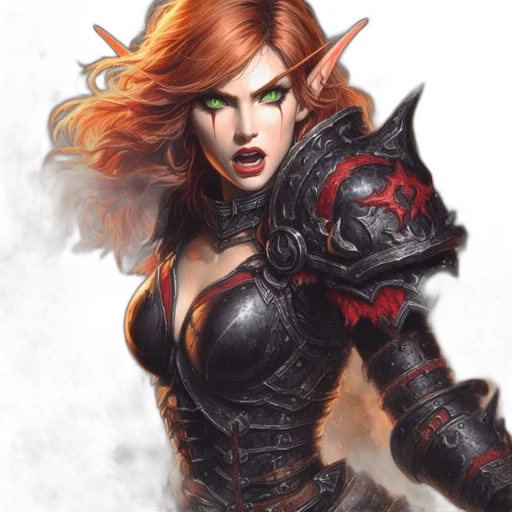 fantasy art, comic book art, concept art, photorealistic transparent PNG cut-out