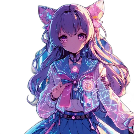 staff, dress, jacket, vaporwave transparent PNG cut-out