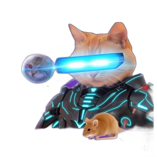 robot, staff, weapon, animal transparent PNG cut-out