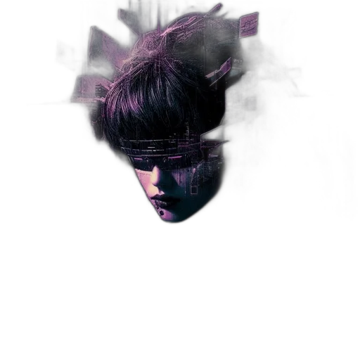 mask, face, creature, hair transparent PNG cut-out