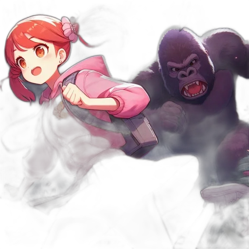 creature, concept art, comic book art, anime transparent PNG cut-out