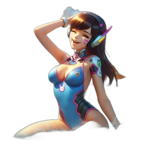dress, robot, staff, concept art transparent PNG cut-out