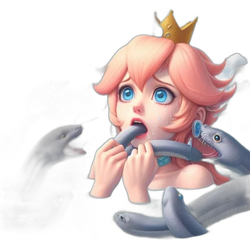 creature, crown, weapon, staff transparent PNG cut-out