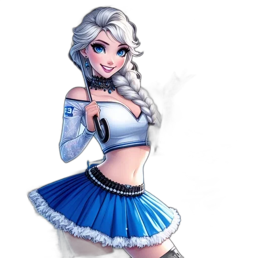 dress, staff, robot, fantasy art transparent PNG cut-out