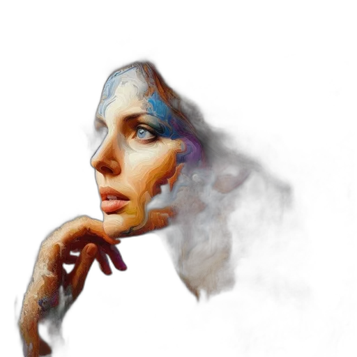 face, mask, jewelry, photorealistic transparent PNG cut-out