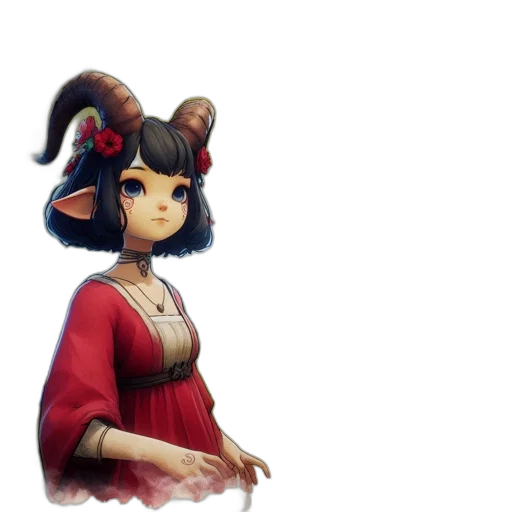 staff, dress, crown, mask transparent PNG cut-out