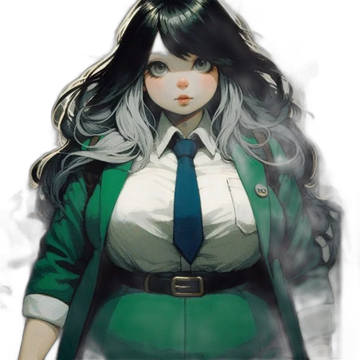 jacket, staff, face, dress transparent PNG cut-out
