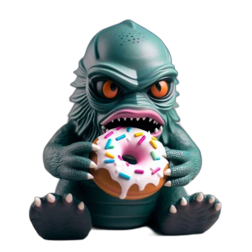 creature, food, concept art, 3d render transparent PNG cut-out