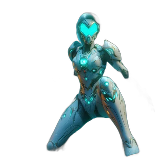 robot, mask, weapon, creature transparent PNG cut-out