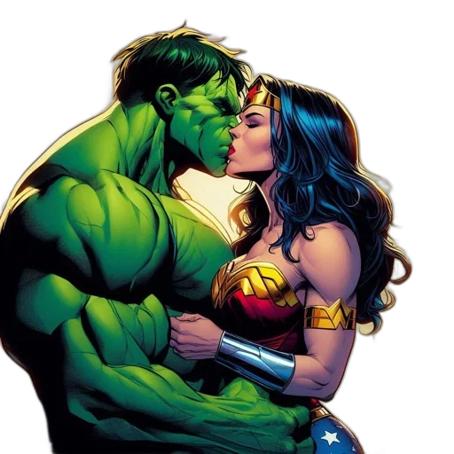 comic book art, concept art, green, hulk transparent PNG cut-out