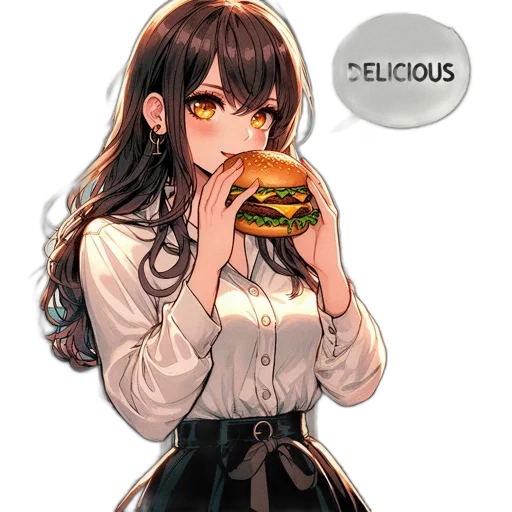 food, dress, creature, anime transparent PNG cut-out
